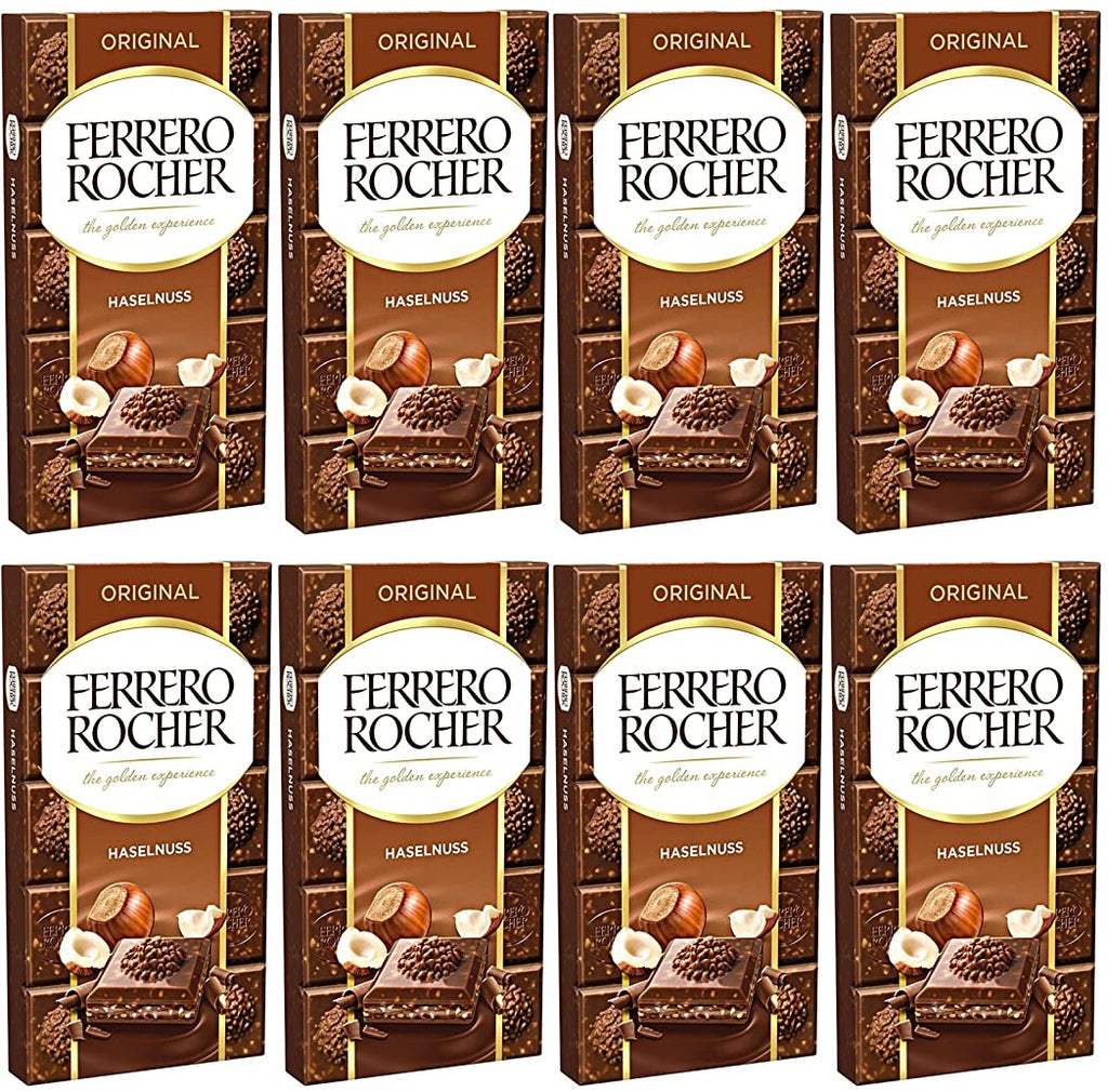 G Large Rocher 8 x Ferrero Rocher Milk Original Large Bar 90GM