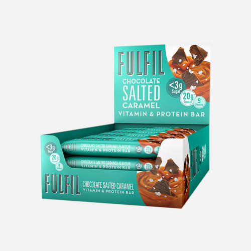 15 x Fulfil Chocolate Salted Caramel Flavour Vitamin & Protein Bar 55G