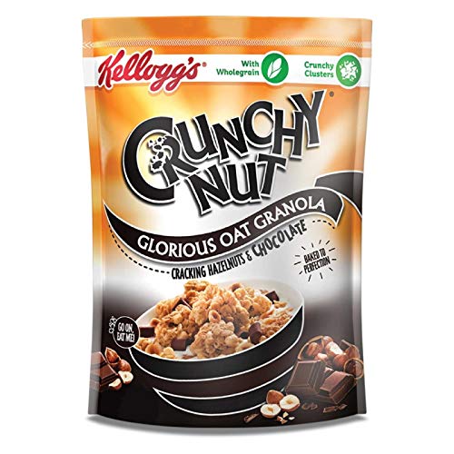 6 x Kellogg's Crunchy Nut Granola Hazelnut & Chocolate 380G