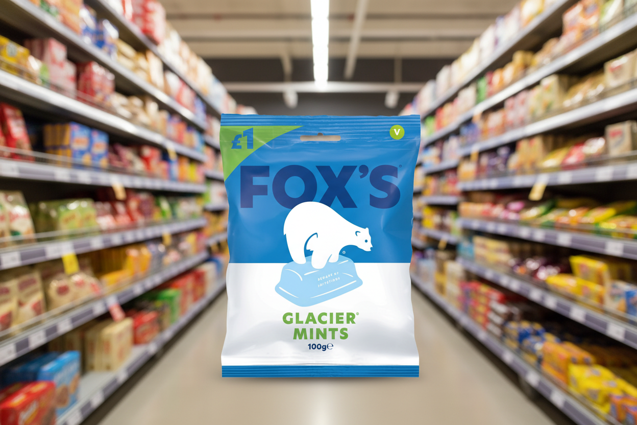 5 x Foxs Glacier Mints 100Gm