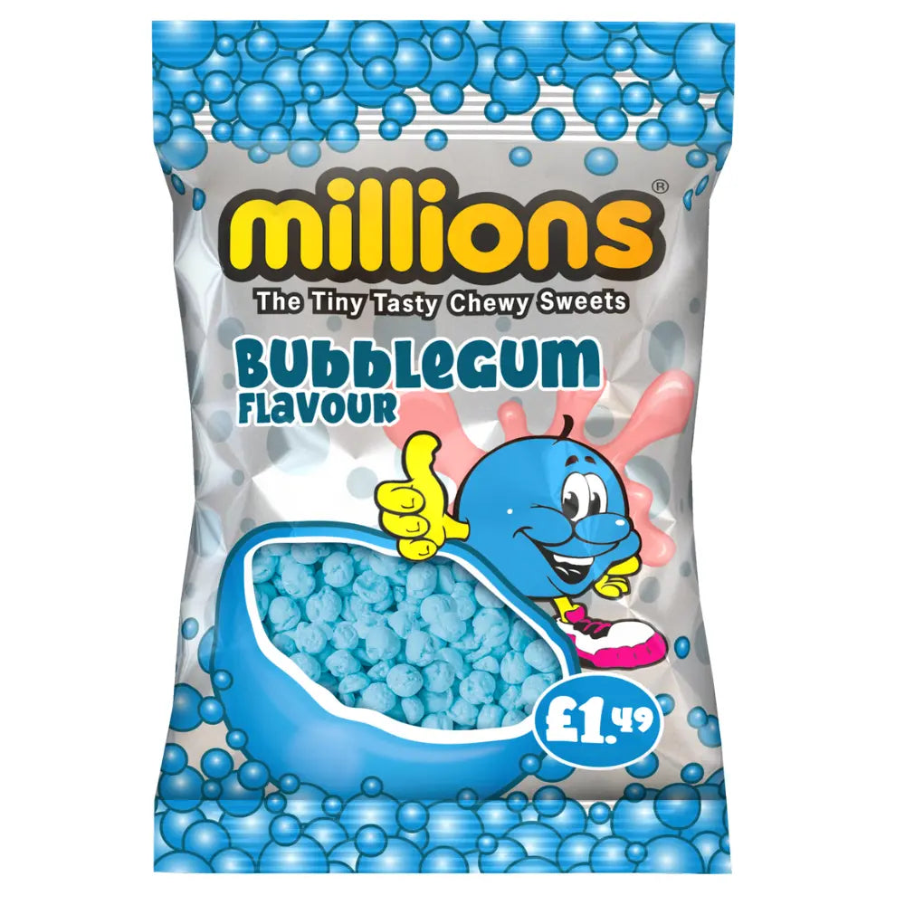 12 x Millions Bubblegum Bag - 110GM