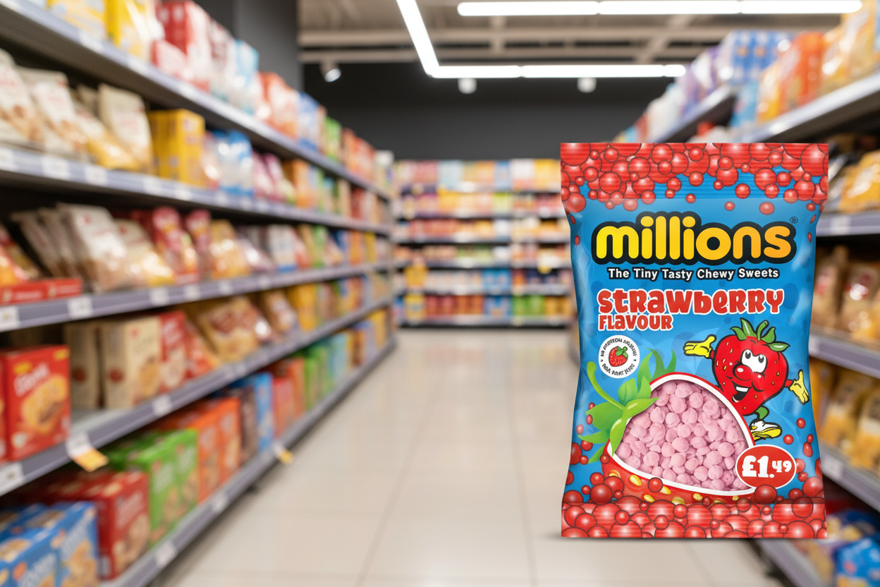 12 x Millions Strawberry Bag - 110GM
