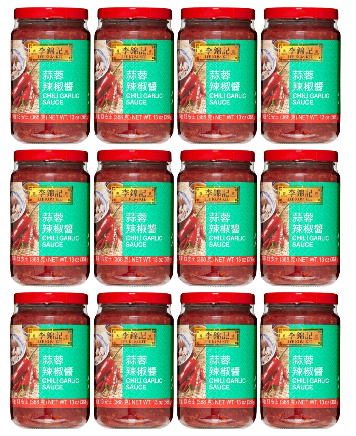 12 x Lee Kum Kee Chilli Garlic Sauce