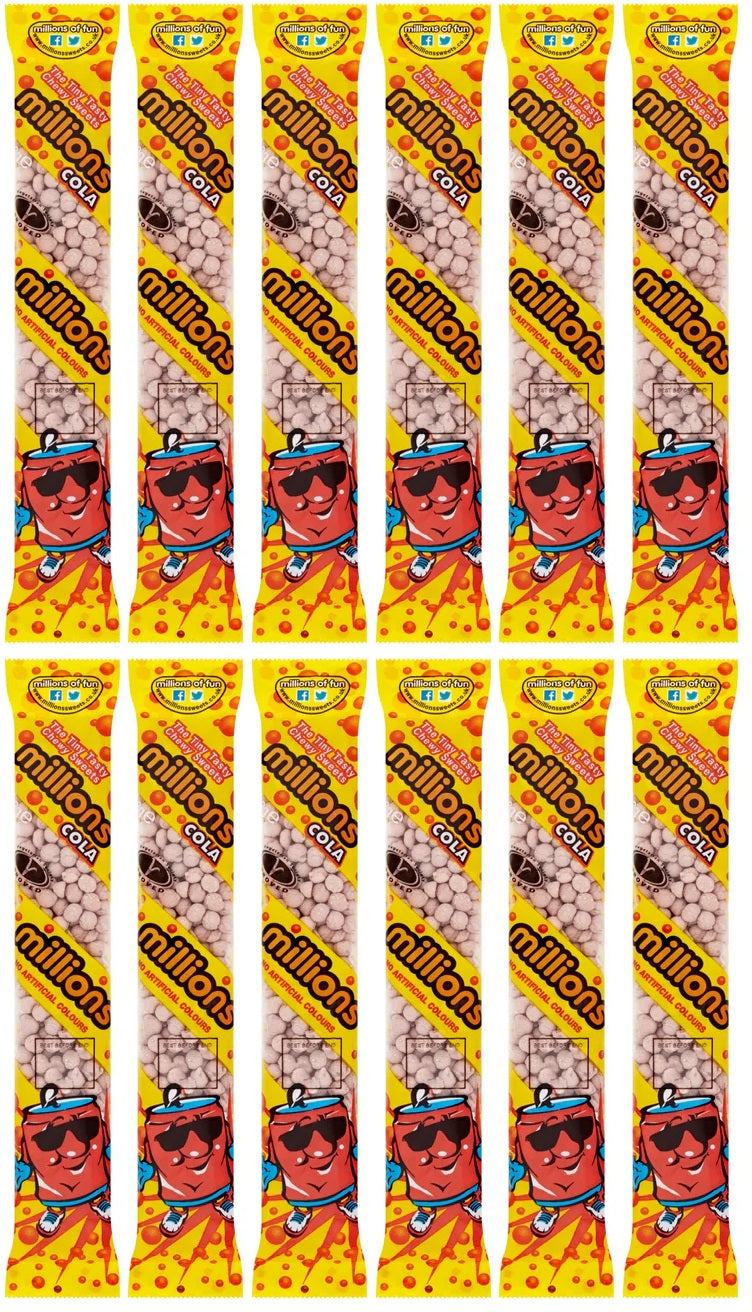 12 x Millions Tubes Cola - 55GM