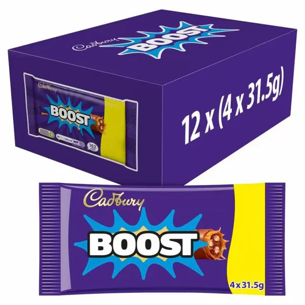 12 x Cadbury Boost Snacksize 4pk - 126GM