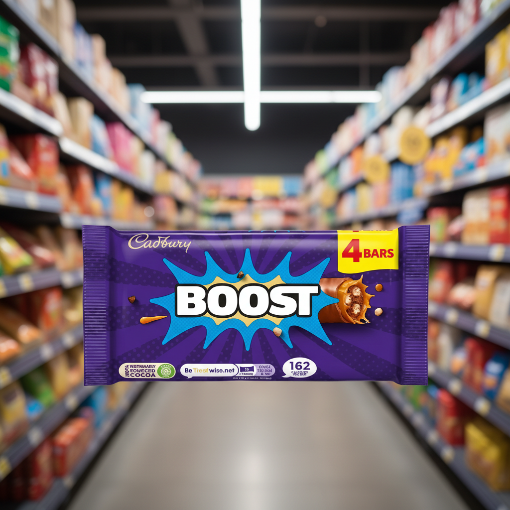 12 x Cadbury Boost Snacksize 4pk - 126GM