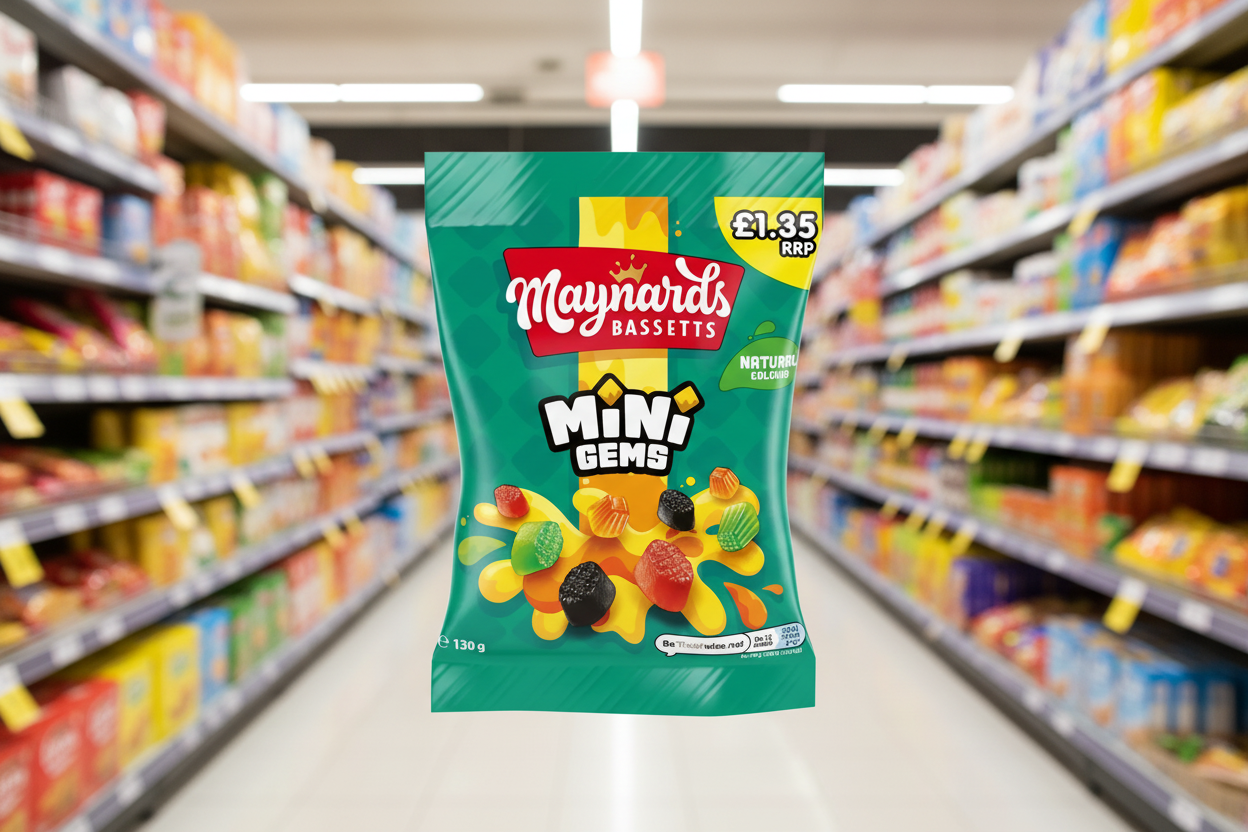 10 x Maynards Midget Gems Bags - 130GM