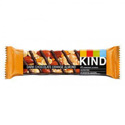 12 x Kind Dark Chocolate Orange Almond Snack Bar 40G