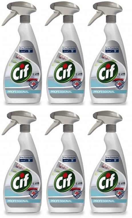 6 x Cif Pro Formula Professional Oven & Grill Cleaner 750Ml