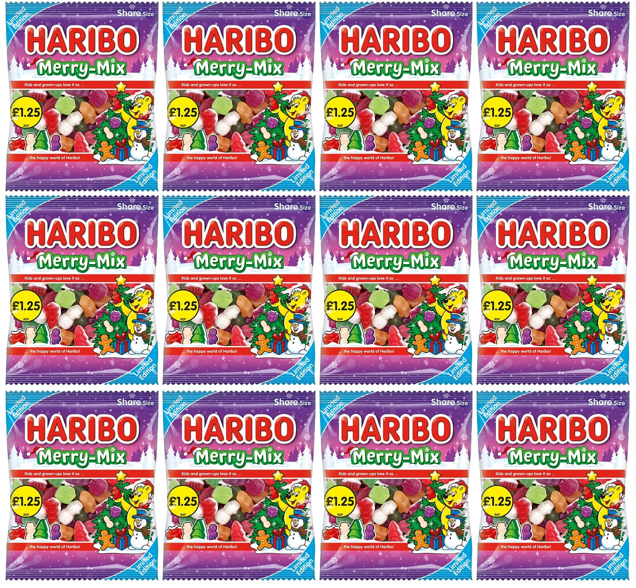 12 x Haribo Merry Mix - 140GM