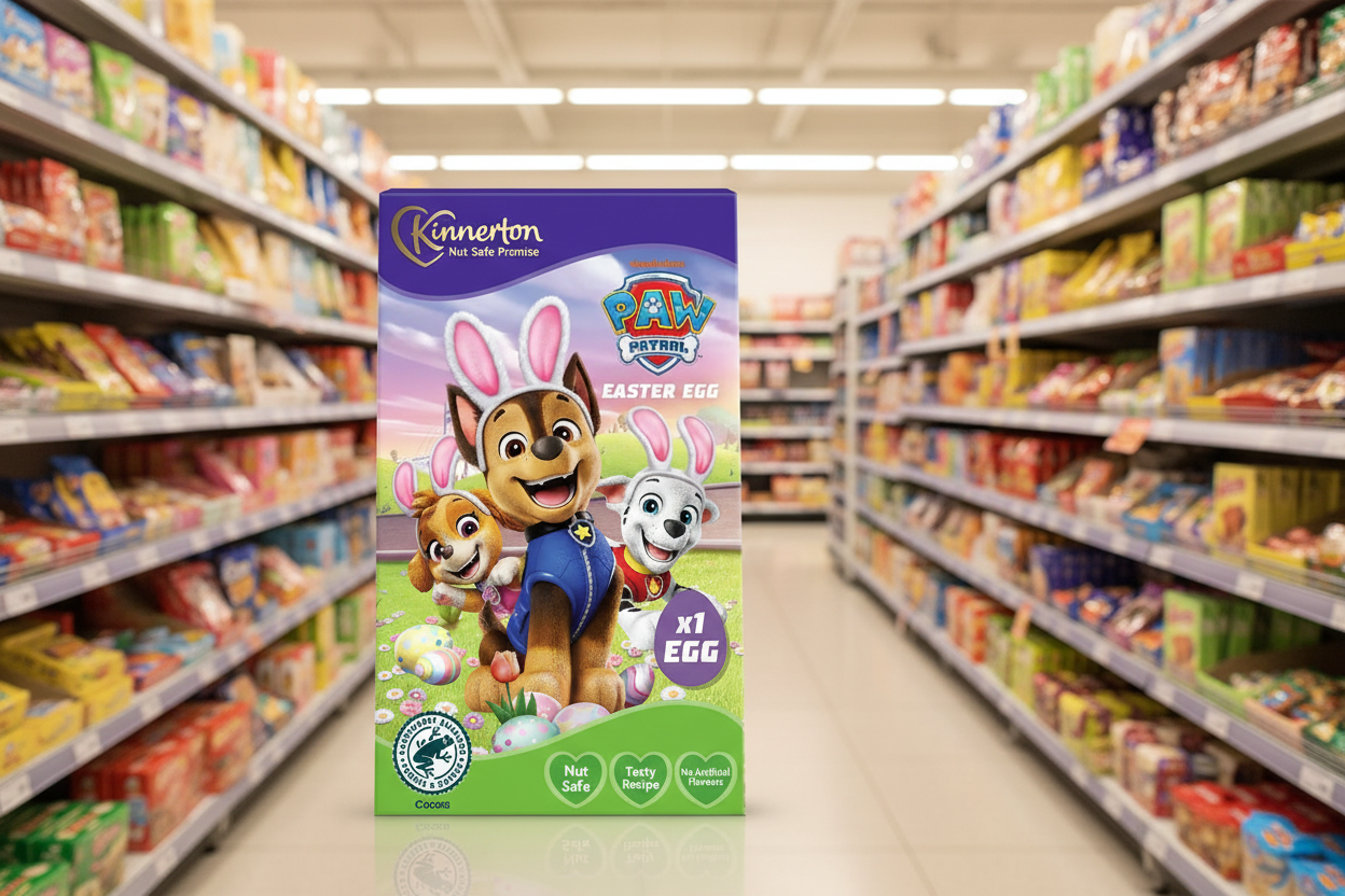 9 X Kinnerton Chocolate Egg Paw Patrol - 50Gm