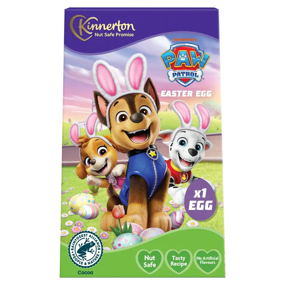 9 X Kinnerton Chocolate Egg Paw Patrol - 50Gm