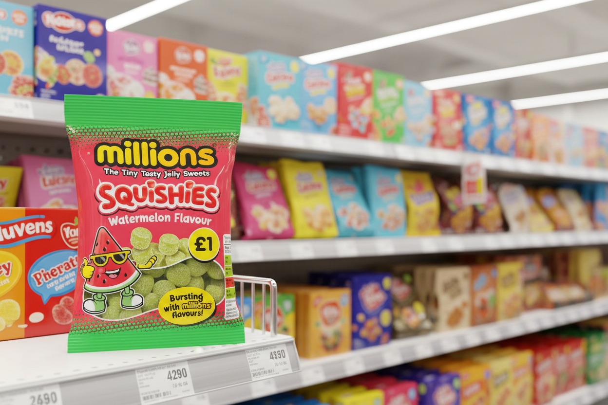 12 x Millions Squishies Watermelon Bag - 100GM