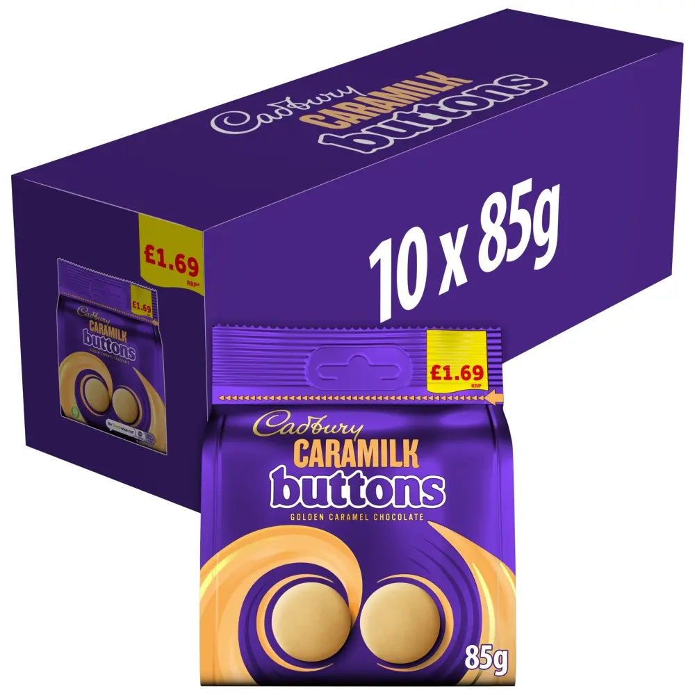 10 X Cadbury Caramilk Buttons - 85Gm