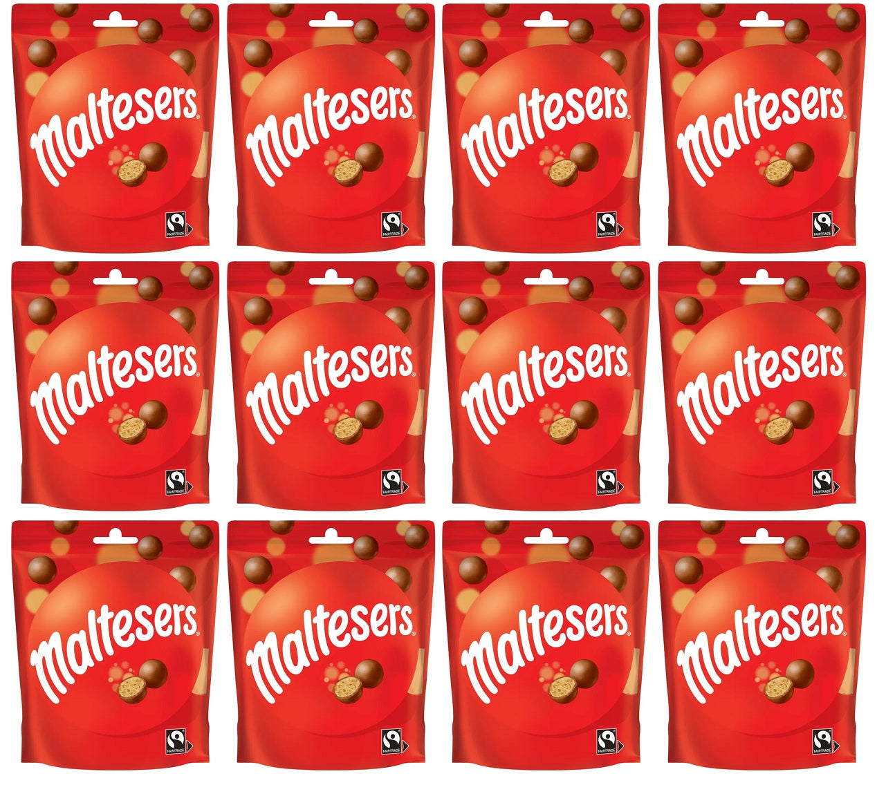 12 x Maltesers Milk Chocolate Pouch Bag - 93GM
