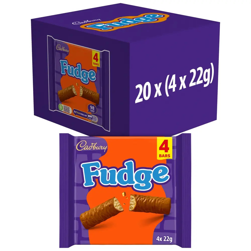 20 x Cadbury Fudge 4pk - 88GM
