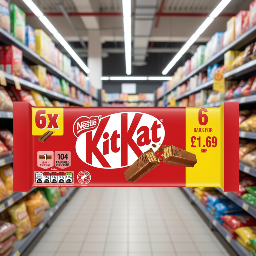 20 x Kitkat 2 Finger Orange 6pk - 124GM