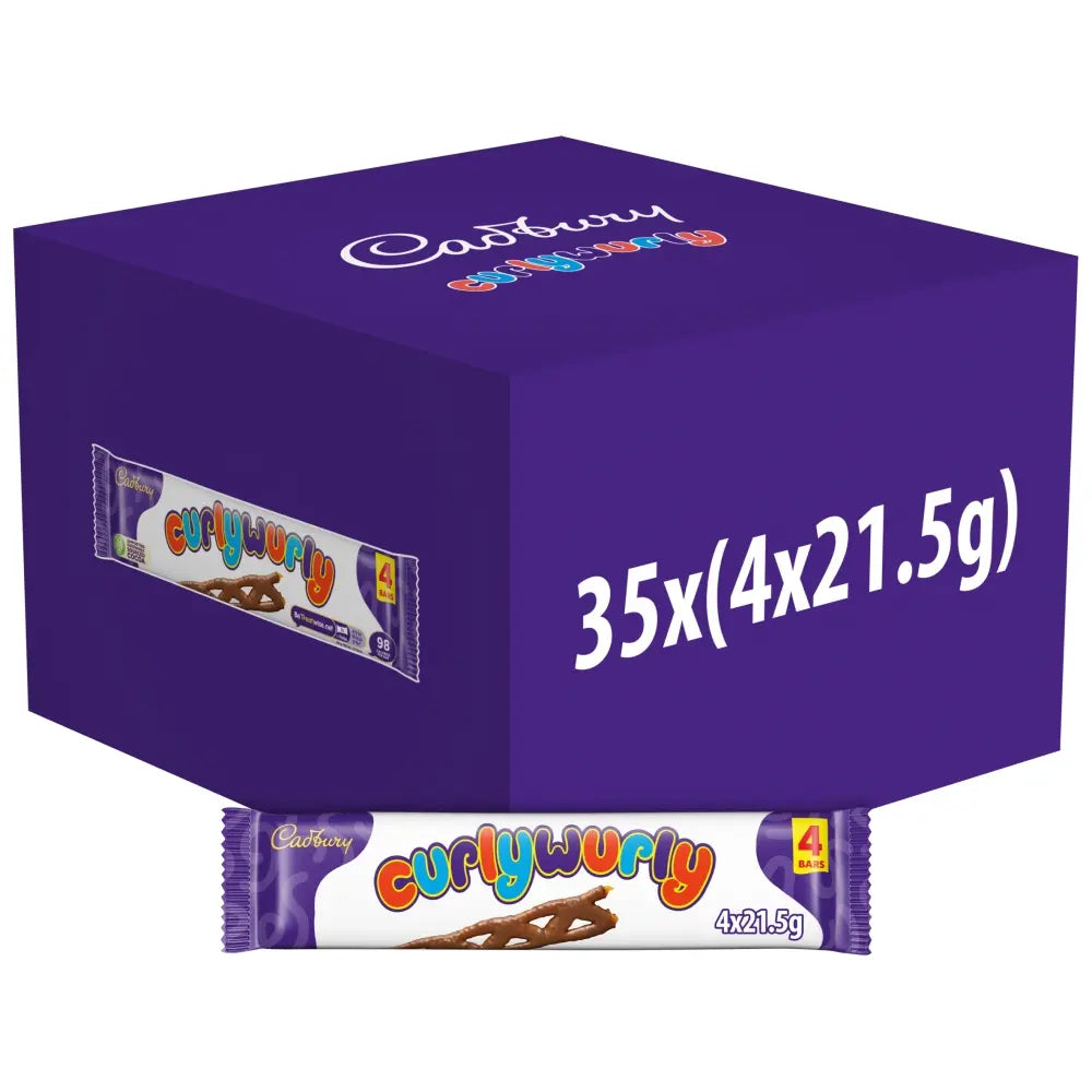 35 x Cadbury Curly Wurly 4pk - 86GM