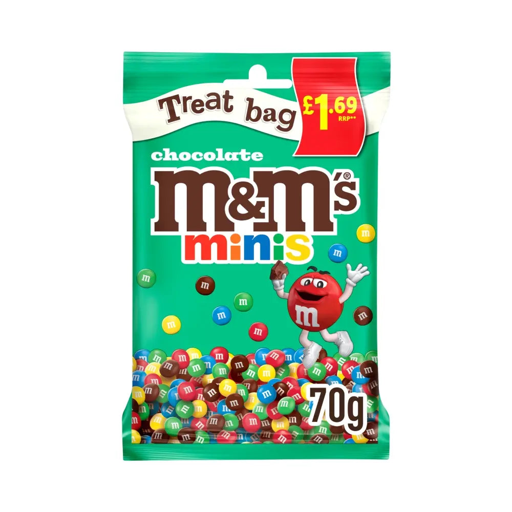 16 X M&M'S Chocolate Minis Treat Bag - 70Gm