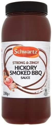 4 x Schwartz Hickory Smoked Bbq Sauce 2.59Kg