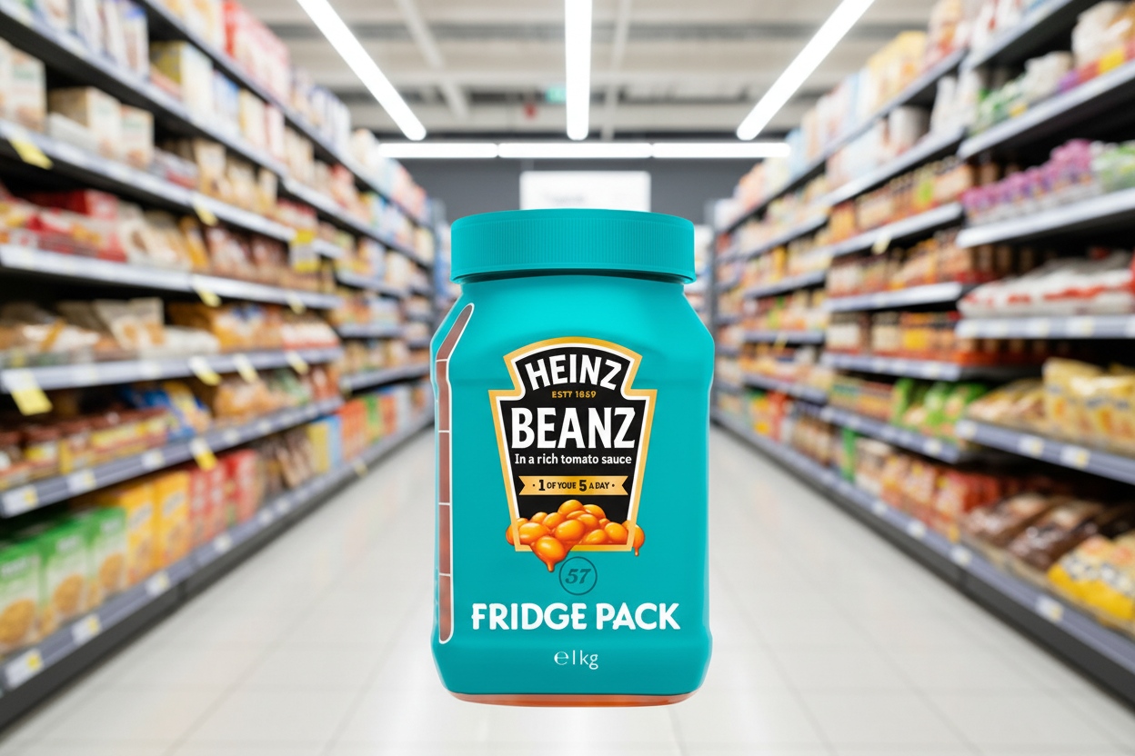 6 x Heinz Baked Beanz Fridge Pack 1Kg