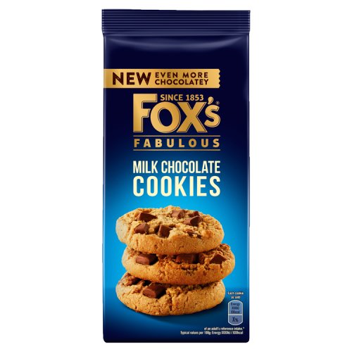 8 x Fox's Fabulous Milk Chocolate Cookies 180G