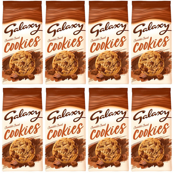8 x Galaxy Cookies Chocolate Chunk 180G
