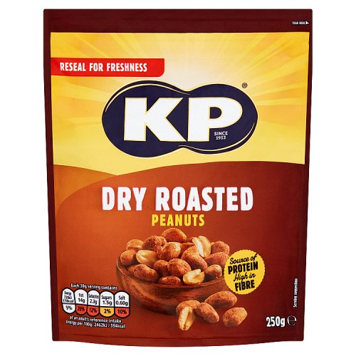 12 x Kp Dry Roasted Peanuts 250G