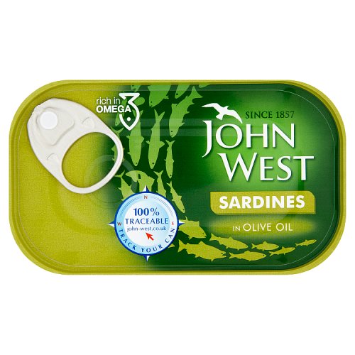 12 x John West Sardines In Olive Oil 120G