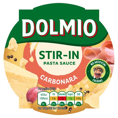 7 x Dolmio Stir In Carbonara Pasta Sauce 150G