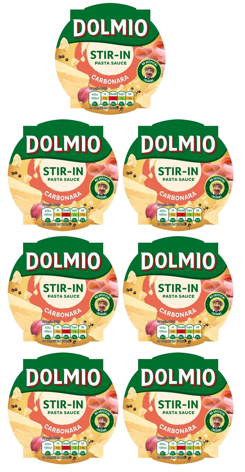 7 x Dolmio Stir In Carbonara Pasta Sauce 150G