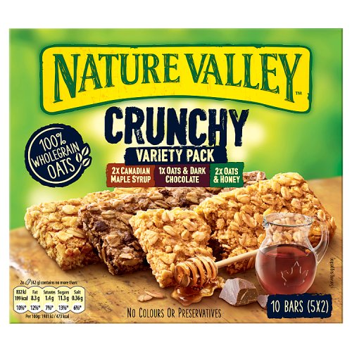 5 x Nature Valley Crunchy Variety Pack 5 X 42G (210G)