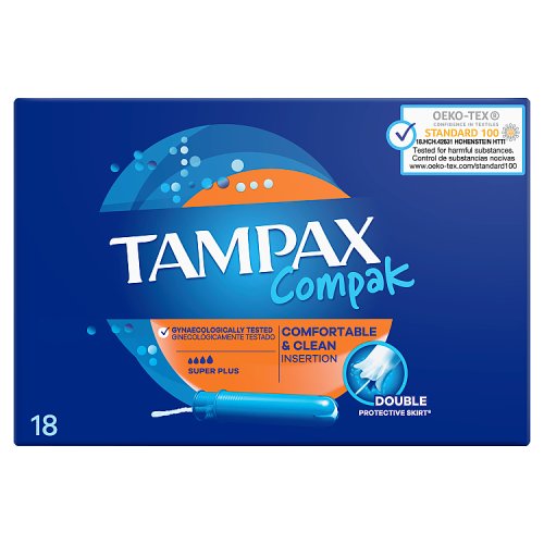 6 x Tampax Compak Super Plus Tampons With Applicator X18