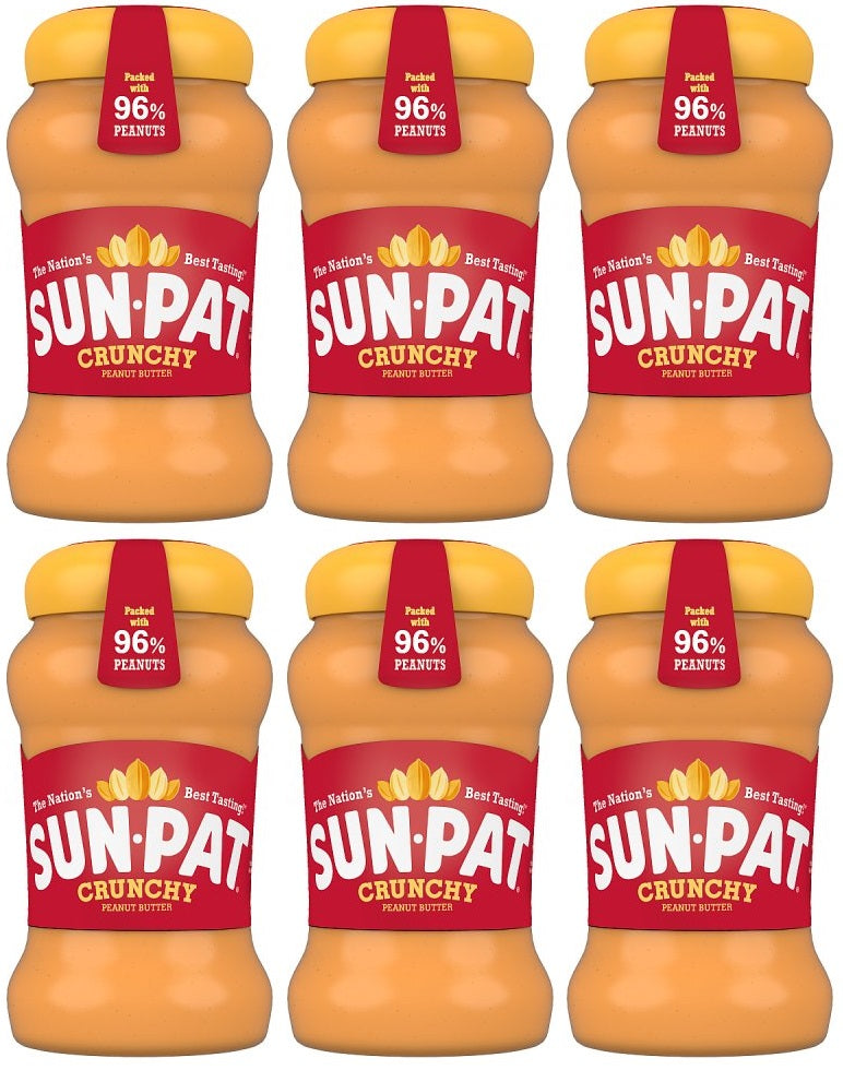 6 x Sun-Pat Crunchy Peanut Butter 400G