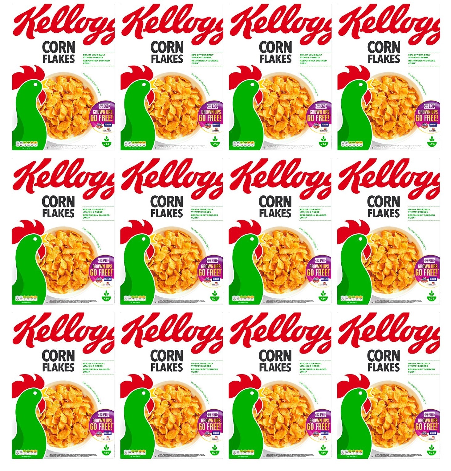 12 x Kellogg's Corn Flakes 720G