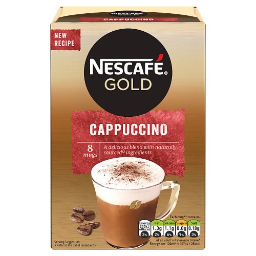 6 x Nescafé Gold Cappuccino Coffee, 8 Sachets X 17G