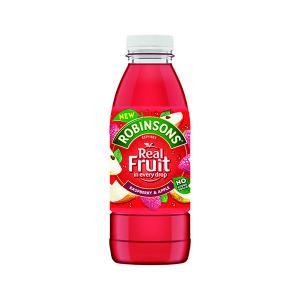 24 x Robinsons Ready To Drink Raspberry & Apple Juice Drink 500Ml