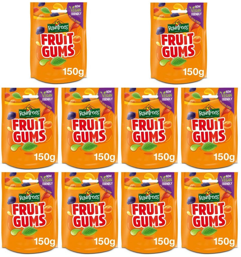 10 x Rowntree's Fruit Gums 150G