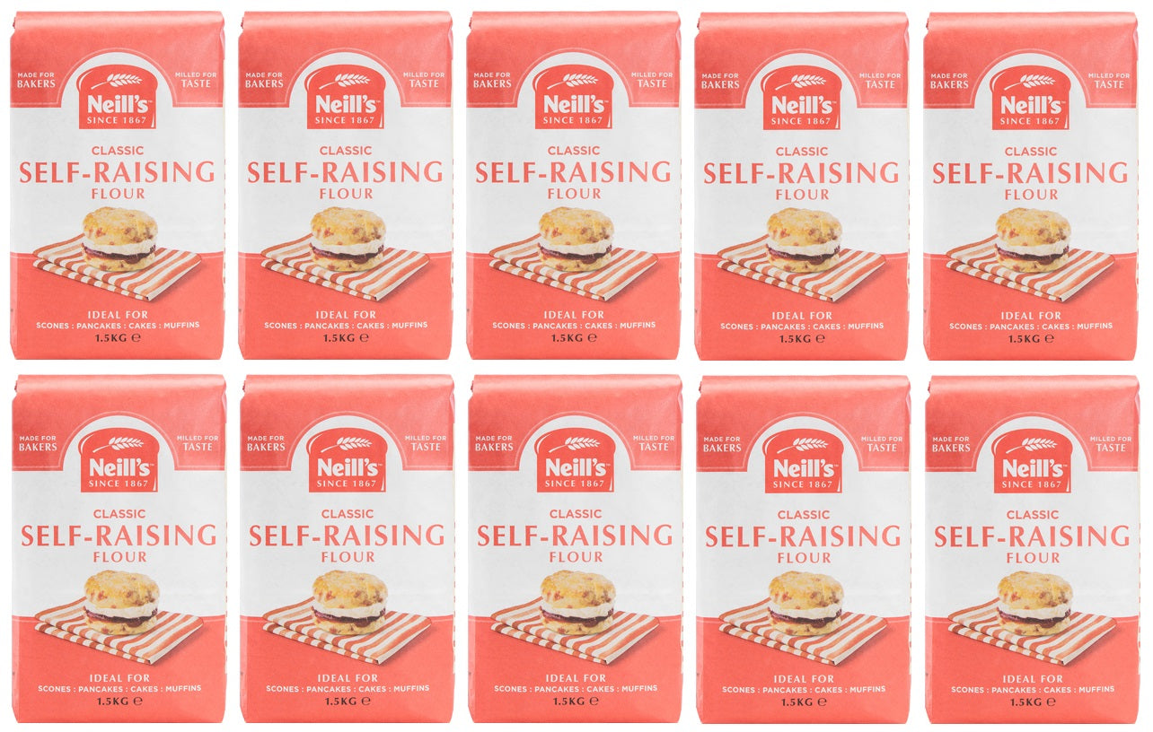 10 x Neills Self Raising Flour 1.5 Kg