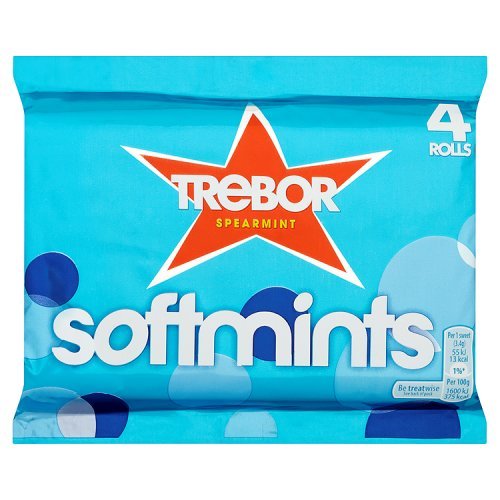 18 x Trebor Softmints Spearmint Mints 4 Pack 179.6G