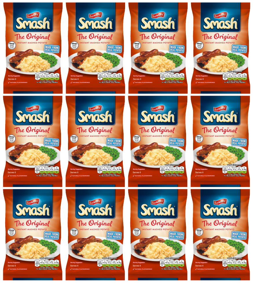 12 x Smash Instant Mash Potato Large 176Gm