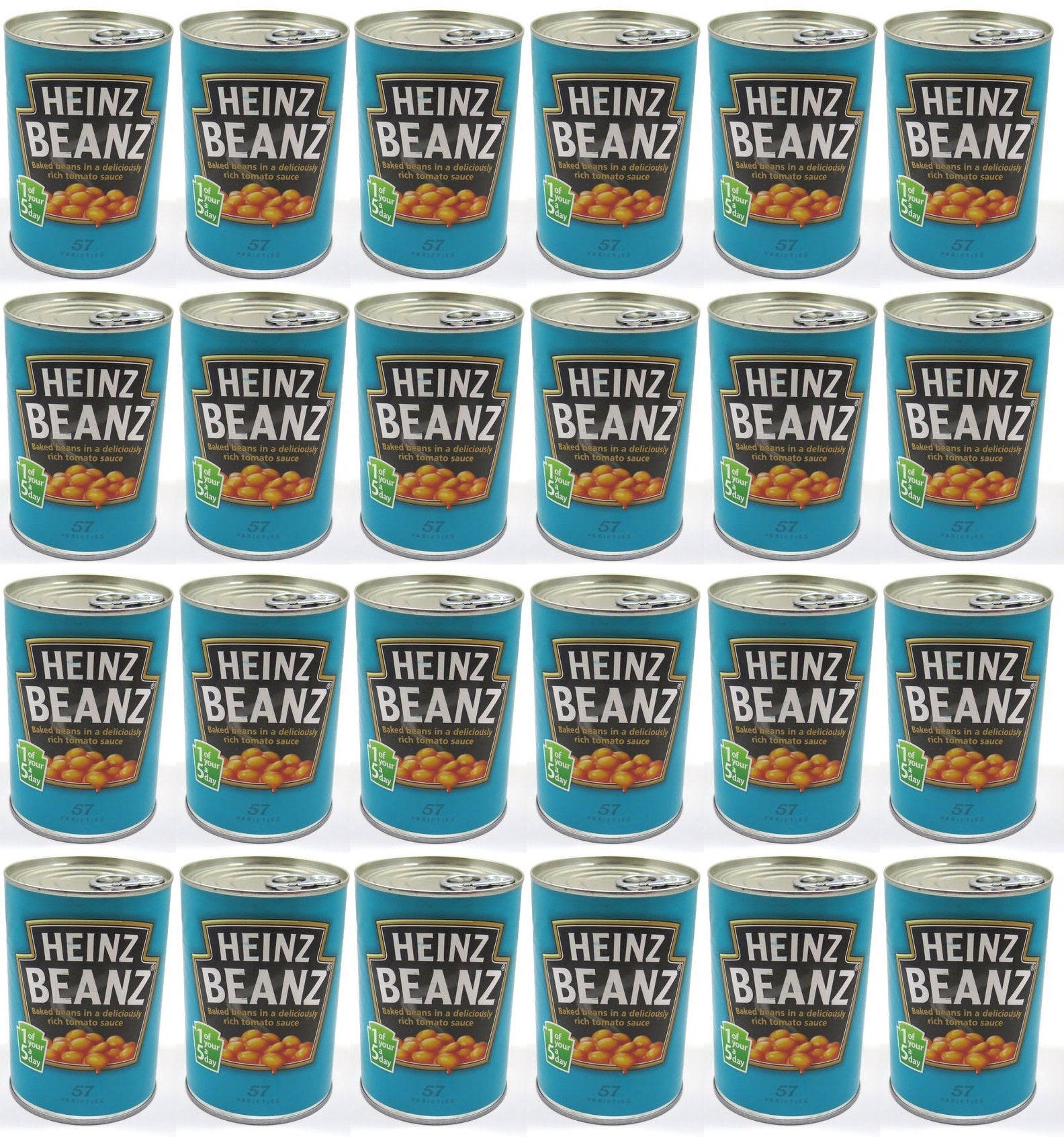 24 x Heinz Beanz In A Rich Tomato Sauce 415G