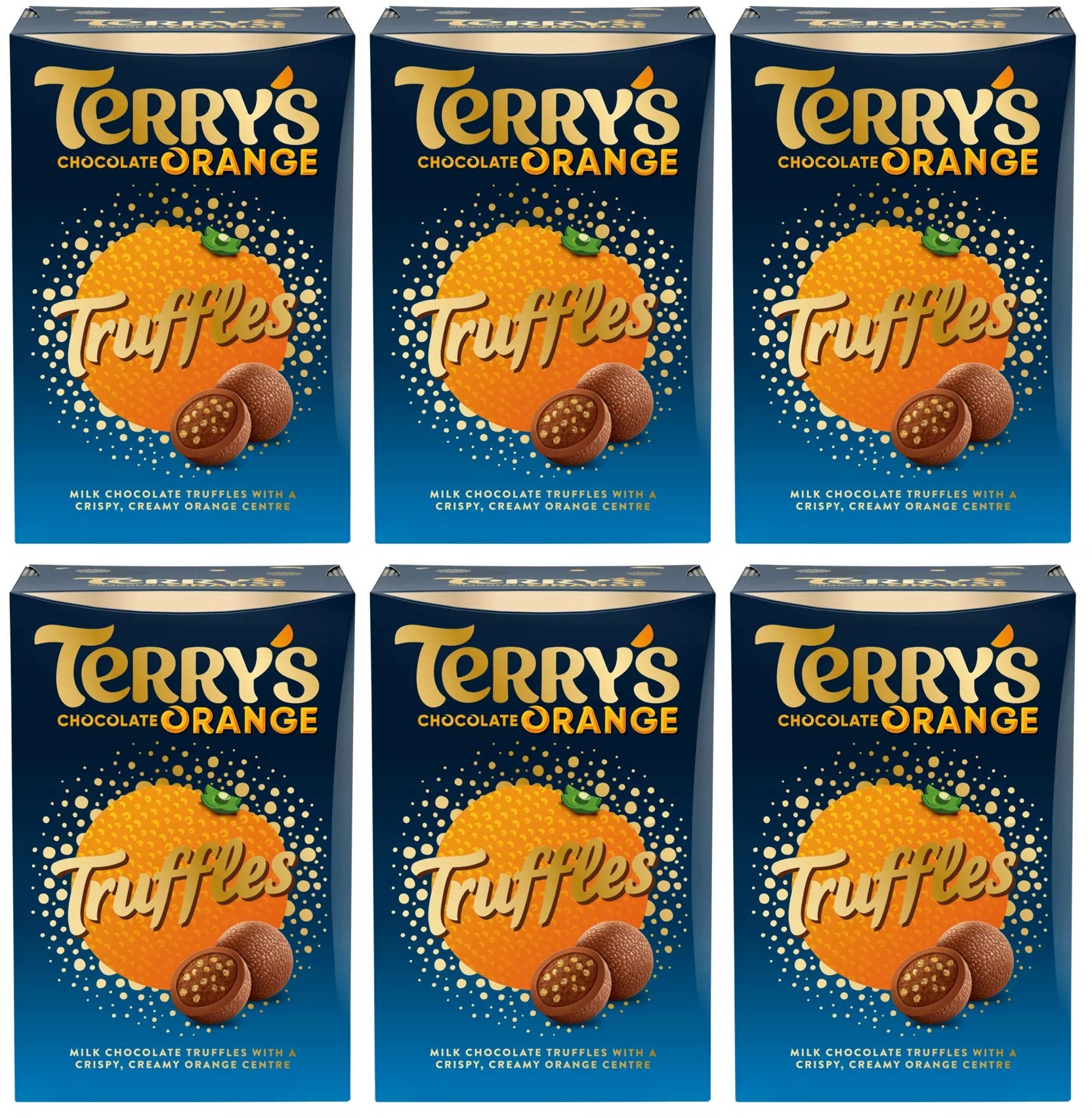 6 X Terrys Chocolate Orange Truffles Gift Box 200GM
