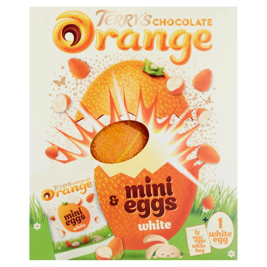 6 x Terrys Chocolate Orange White Easter Egg Mini Eggs - 260GM