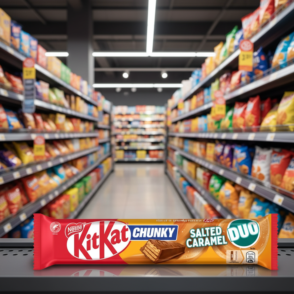 24 x Kitkat Chunky Duo Milk Salted Caramel Bar- 64GM