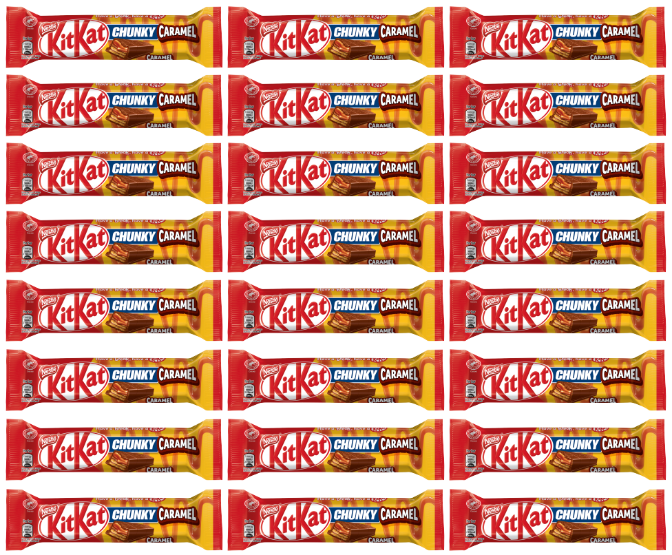 24 X Nestle Kitkat Chunky Caramel 44G