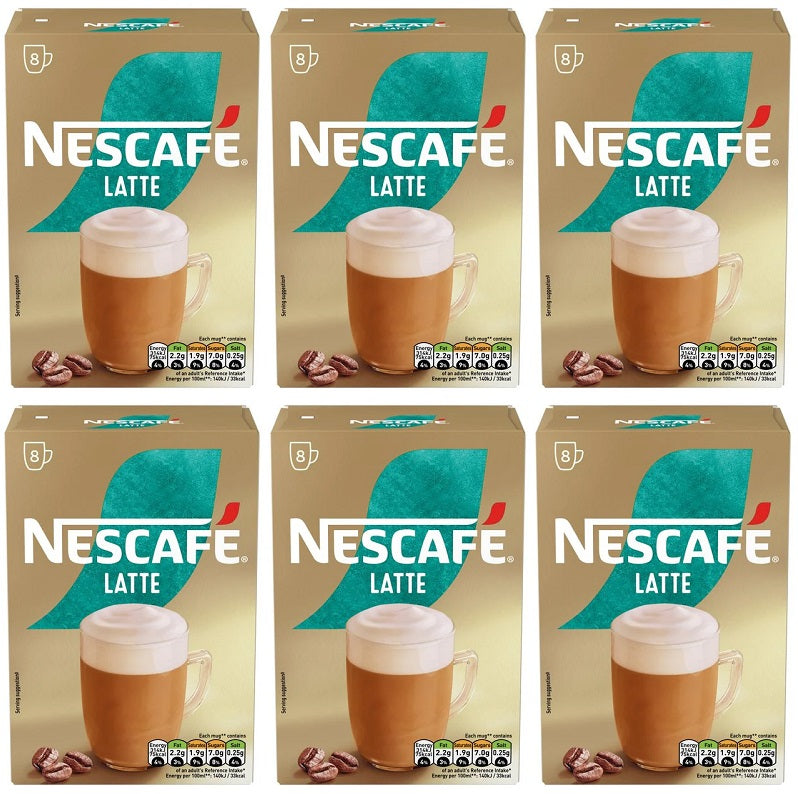 6 x Nescafe Gold Latte Sachet 6's - 144G