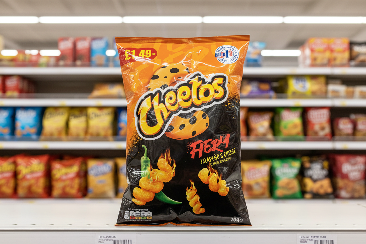 12 x Cheetos Twisted Fiery Jalapeno & Cheese - 70GM