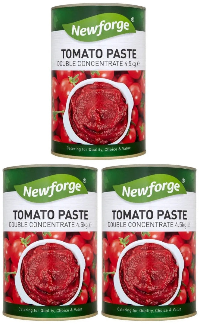 3 x Newforge Tomato Paste Double Concentrate 4.5Kg