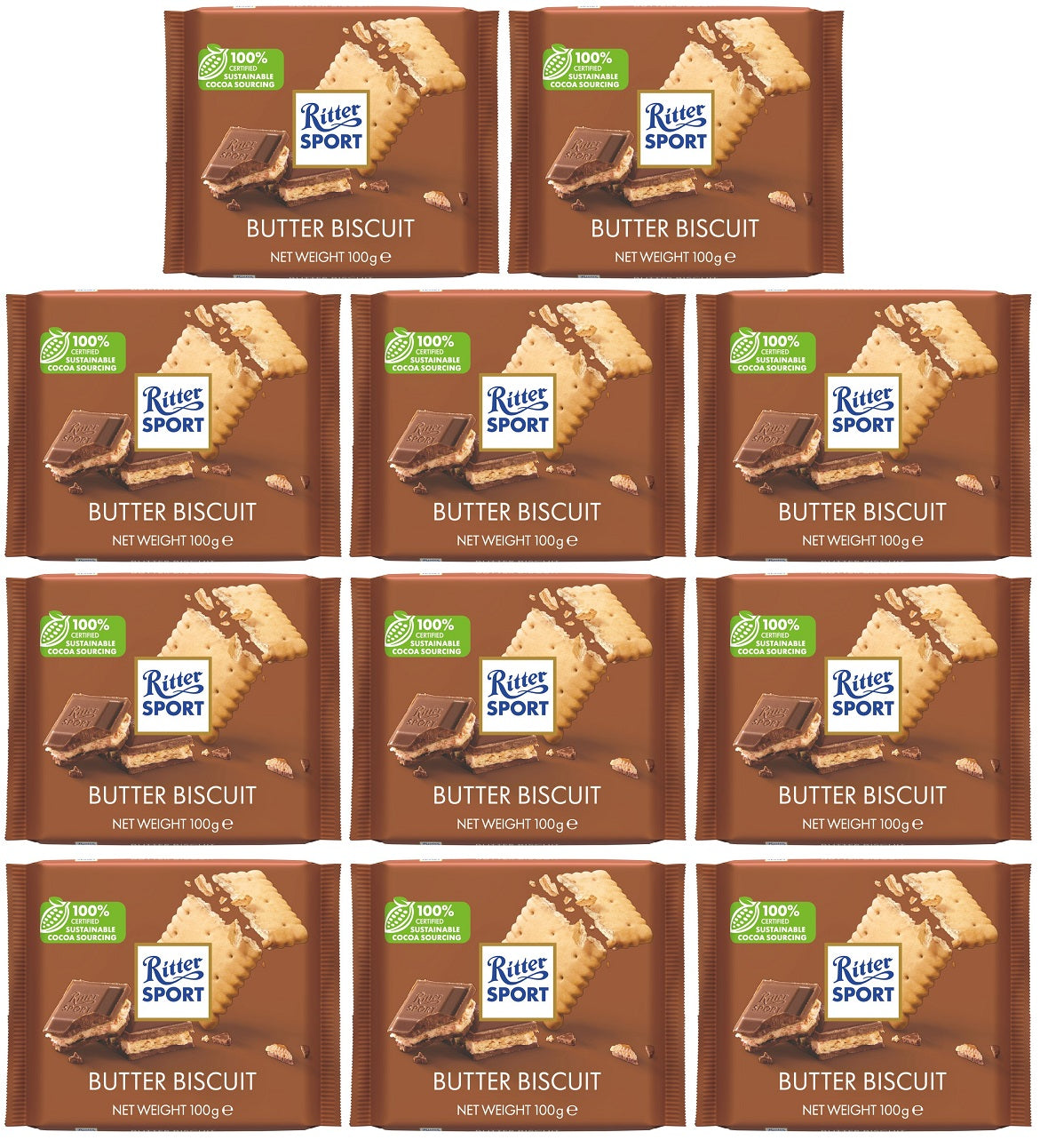 11 X Ritter Sport Butter Biscuit - 100G